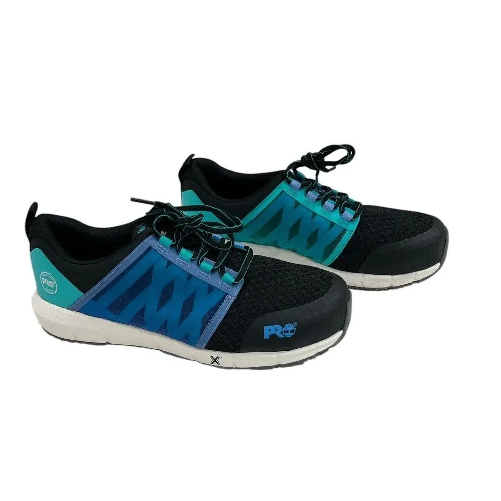 Timberland Pro Radius‎ Composite Safety Toe Black/Aqua Women's Size 11 M